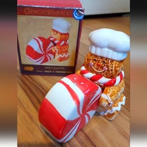 Cracker Barrel Sweet Collection GINGERMINT Salt and Pepper Set